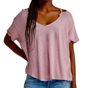 FREE PEOPLE Over U Tee, Size XSMALL